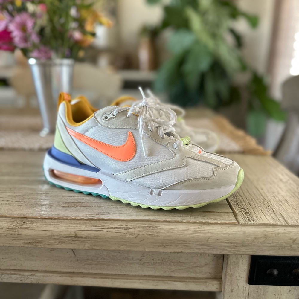 Nike Women's Sneakers - Air Max Dawn white, orange, purple, yellow